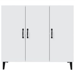 Sideboard White 90x34x80 Cm Engineered Wood 4 Sideboard White 90x34x80 Cm Engineered Wood -NEWTRAL Sales Shop Sideboard White 90x34x80 cm Engineered Wood 516054 4