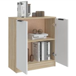 Sideboard White&Sonoma Oak 60x30x70 Cm Engineered Wood -NEWTRAL Sales Shop Sideboard White Sonoma Oak 60x30x70 cm Engineered Wood 511564 5