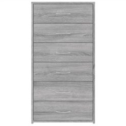 Sideboard With 6 Drawers Grey Sonoma 50x34x96 Cm Engineered Wood -NEWTRAL Sales Shop Sideboard with 6 Drawers Grey Sonoma 50x34x96 cm Engineered Wood 514183 4