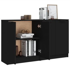 Sideboards 2 Pcs Black 60x30x70 Cm Engineered Wood -NEWTRAL Sales Shop Sideboards 2 pcs Black 60x30x70 cm Engineered Wood 514900 4