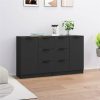 Sideboards 2 Pcs Black 60x30x70 Cm Engineered Wood