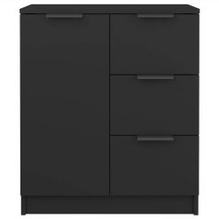 Sideboards 2 Pcs Black 60x30x70 Cm Engineered Wood 5 Sideboards 2 Pcs Black 60x30x70 Cm Engineered Wood -NEWTRAL Sales Shop Sideboards 2 pcs Black 60x30x70 cm Engineered Wood 515670 5