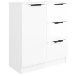 Sideboards 2 Pcs High Gloss White 60x30x70 Cm Engineered Wood -NEWTRAL Sales Shop Sideboards 2 pcs High Gloss White 60x30x70 cm Engineered Wood 515686 4