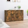 Sideboards 2 Pcs Smoked Oak 60x30x70 Cm Engineered Wood