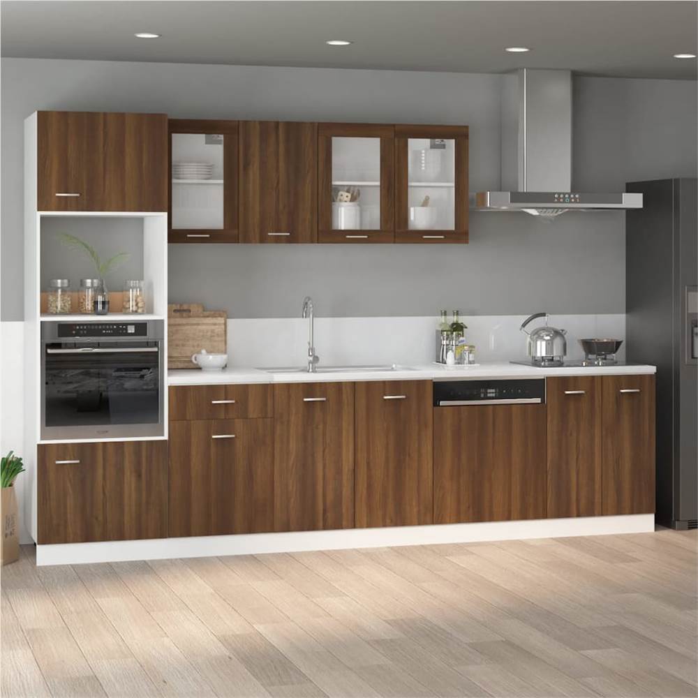 Sink Bottom Cabinet Brown Oak 80x46x81.5 cm Engineered Wood Sink Bottom Cabinet Brown Oak 80x46x81.5 Cm Engineered Wood -NEWTRAL Sales Shop Sink Bottom Cabinet Brown Oak 80x46x81 5 cm Engineered Wood 510757 0