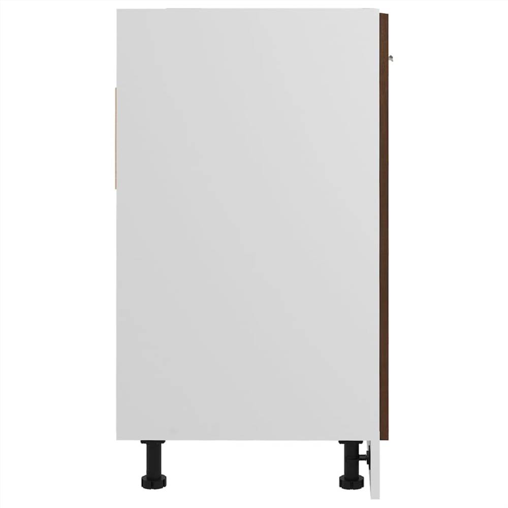 Sink Bottom Cabinet Brown Oak 80x46x81.5 cm Engineered Wood Sink Bottom Cabinet Brown Oak 80x46x81.5 Cm Engineered Wood -NEWTRAL Sales Shop Sink Bottom Cabinet Brown Oak 80x46x81 5 cm Engineered Wood 510757 5