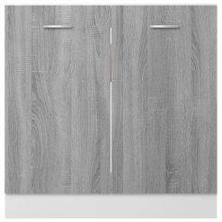 Sink Bottom Cabinet Grey Sonoma 80x46x81.5 Cm Engineered Wood -NEWTRAL Sales Shop Sink Bottom Cabinet Grey Sonoma 80x46x81 5 cm Engineered Wood 511805 4