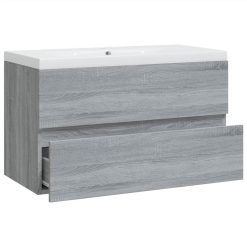 Sink Cabinet With Built-in Basin Grey Sonoma Engineered Wood -NEWTRAL Sales Shop Sink Cabinet with Built in Basin Grey Sonoma Engineered Wood 515676 4