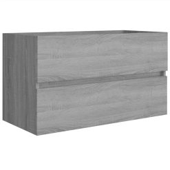 Sink Cabinet With Built-in Basin Grey Sonoma Engineered Wood -NEWTRAL Sales Shop Sink Cabinet with Built in Basin Grey Sonoma Engineered Wood 515713 4