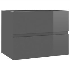 Sink Cabinet With Built-in Basin High Gloss Grey Chipboard -NEWTRAL Sales Shop Sink Cabinet with Built in Basin High Gloss Grey Chipboard 462644 3