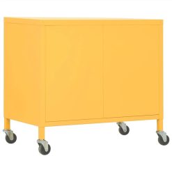 Storage Cabinet Mustard Yellow 60x35x49 Cm Steel -NEWTRAL Sales Shop Storage Cabinet Mustard Yellow 60x35x49 cm Steel 499158 5