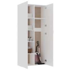 Storage Cabinet White 80x35.5x180 Cm Chipboard 2 Storage Cabinet White 80x35.5x180 Cm Chipboard -NEWTRAL Sales Shop Storage Cabinet White 80x35 5x180 cm Chipboard 441972 2
