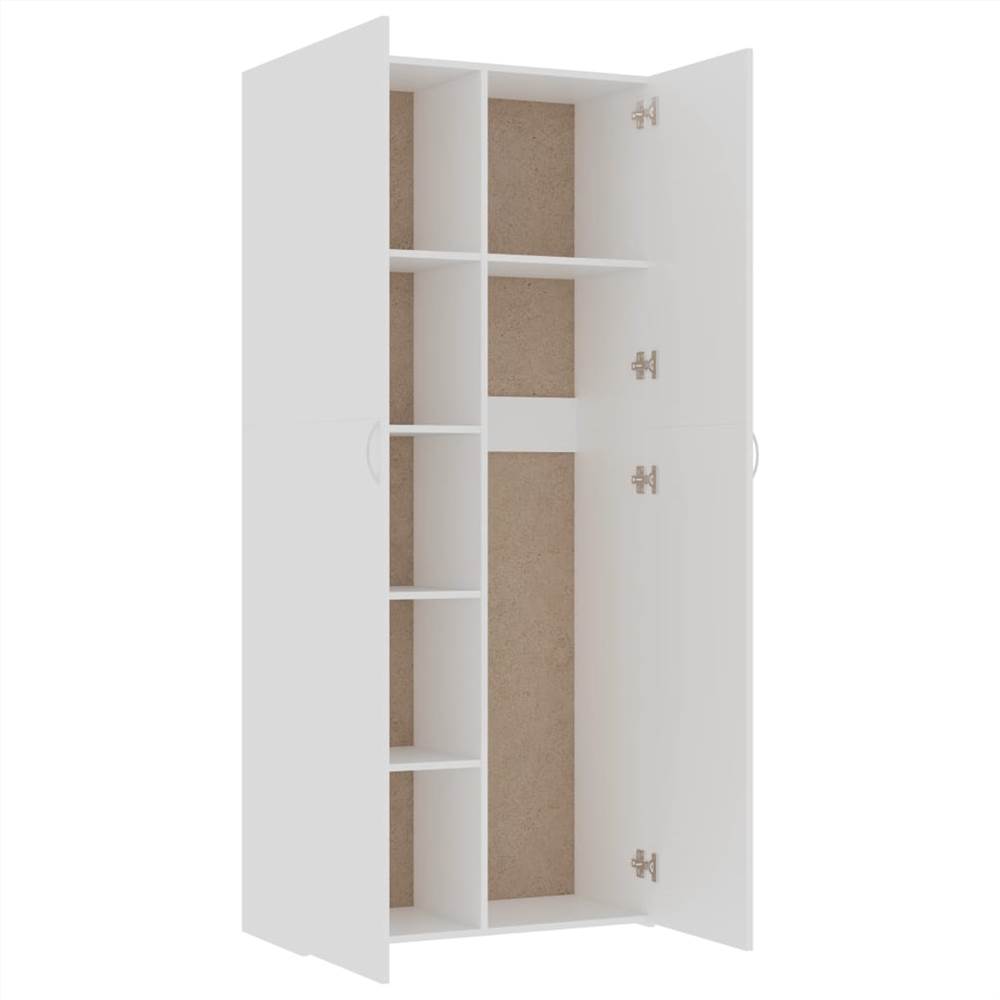 Storage Cabinet White 80x35.5x180 cm Chipboard Storage Cabinet White 80x35.5x180 Cm Chipboard -NEWTRAL Sales Shop Storage Cabinet White 80x35 5x180 cm Chipboard 441972 3