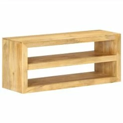 TV Cabinet 107x35x45 Cm Solid Mango Wood