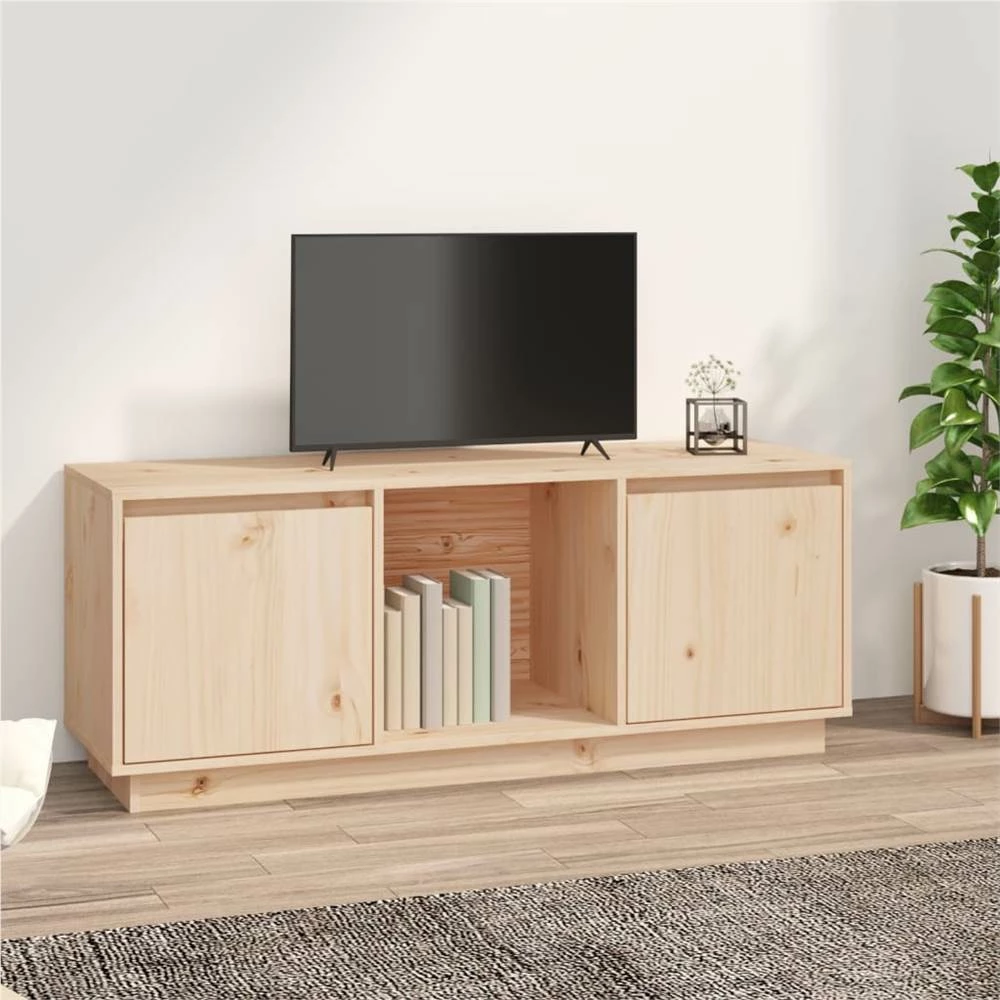 TV Cabinet 110.5x35x44 Cm Solid Wood Pine 1 TV Cabinet 110.5x35x44 Cm Solid Wood Pine