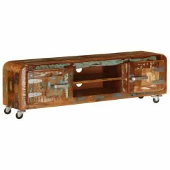 TV Cabinet 120x30x36 Cm Solid Reclaimed Wood
