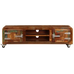 TV Cabinet 120x30x36 Cm Solid Reclaimed Wood 3 TV Cabinet 120x30x36 Cm Solid Reclaimed Wood -NEWTRAL Sales Shop TV Cabinet 120x30x36 cm Solid Reclaimed Wood 433572 3