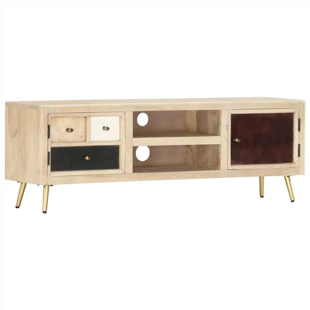 TV Cabinet 120x30x40 Cm Solid Mango Wood 1 TV Cabinet 120x30x40 Cm Solid Mango Wood
