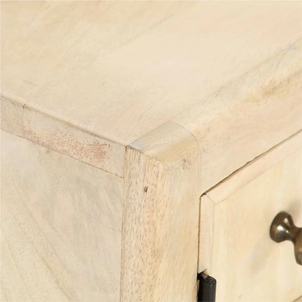 TV Cabinet 120x30x40 Cm Solid Mango Wood 2 TV Cabinet 120x30x40 Cm Solid Mango Wood - Image 2