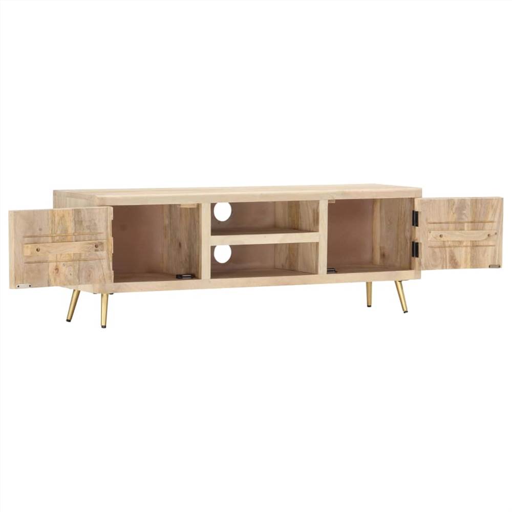 TV Cabinet 120x30x40 cm Solid Mango Wood TV Cabinet 120x30x40 Cm Solid Mango Wood -NEWTRAL Sales Shop TV Cabinet 120x30x40 cm Solid Mango Wood 436053 3