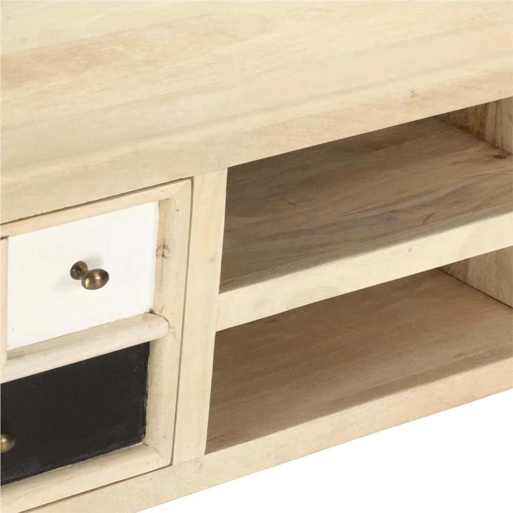 TV Cabinet 120x30x40 Cm Solid Mango Wood 5 TV Cabinet 120x30x40 Cm Solid Mango Wood - Image 5