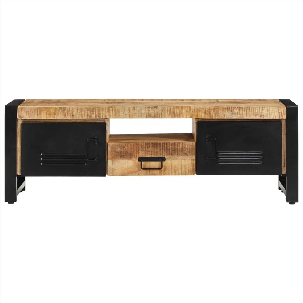 TV Cabinet 120x30x40 Cm Solid Wood Mango 2 TV Cabinet 120x30x40 Cm Solid Wood Mango - Image 2