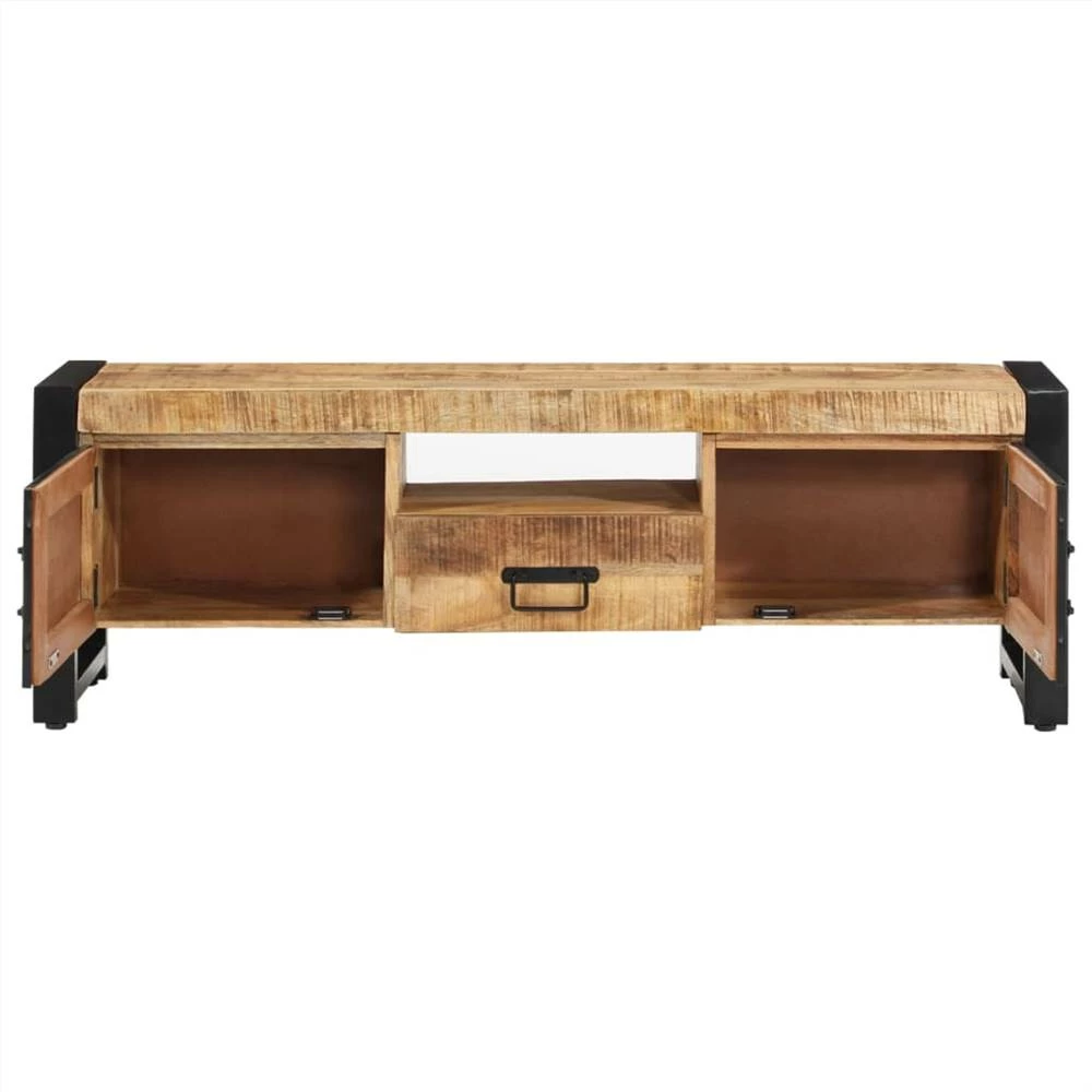 TV Cabinet 120x30x40 Cm Solid Wood Mango 4 TV Cabinet 120x30x40 Cm Solid Wood Mango - Image 4