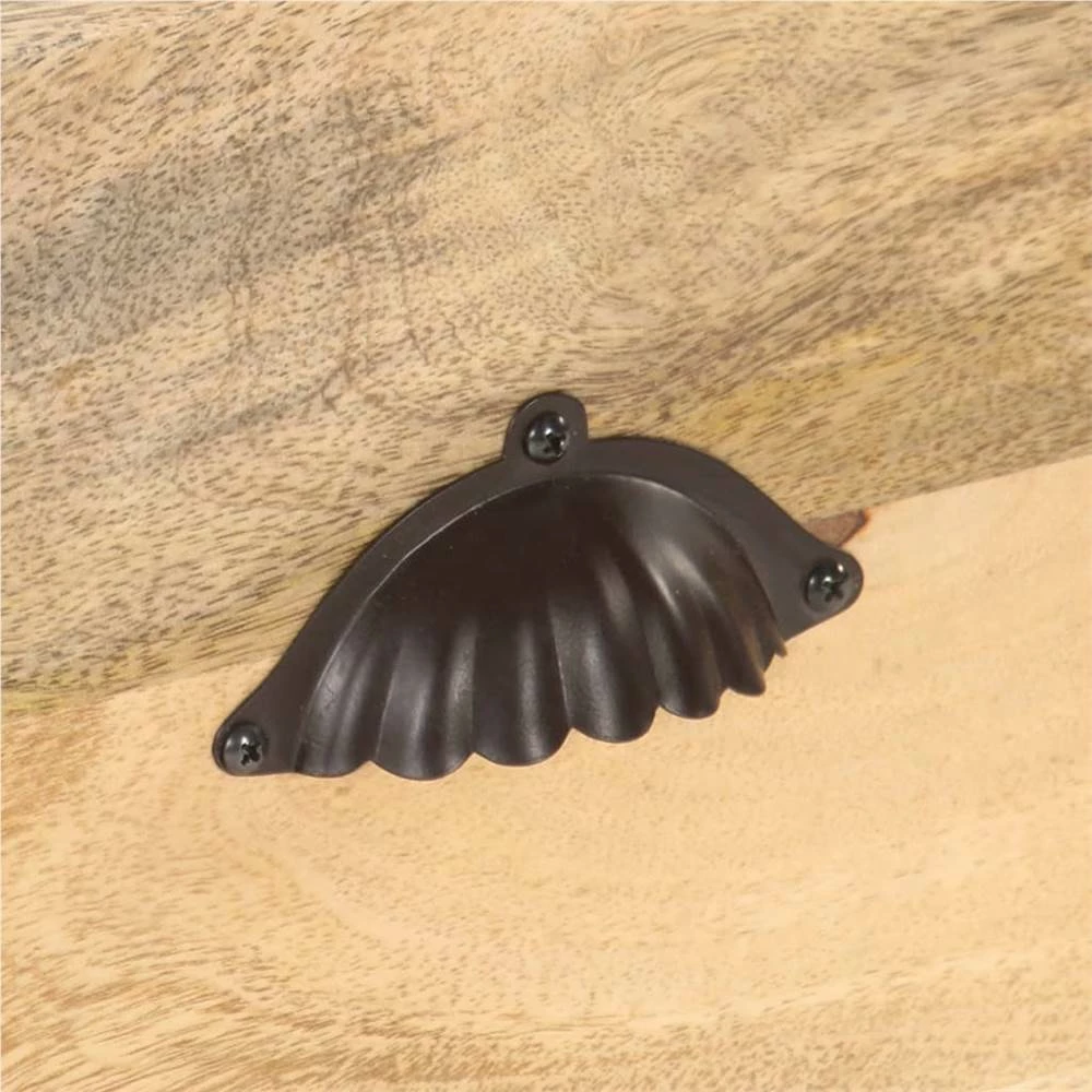 TV Cabinet 120x35x45 Cm Solid Mango Wood 2 TV Cabinet 120x35x45 Cm Solid Mango Wood - Image 2