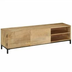TV Cabinet 145x30x41 Cm Solid Mango Wood 10 TV Cabinet 145x30x41 Cm Solid Mango Wood -NEWTRAL Sales Shop TV Cabinet 145x30x41 cm Solid Mango Wood 443832 4
