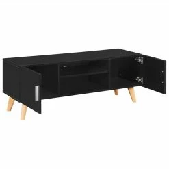 TV Cabinet Black 120x40x46 Cm MDF -NEWTRAL Sales Shop TV Cabinet Black 120x40x46 cm MDF 442538 2