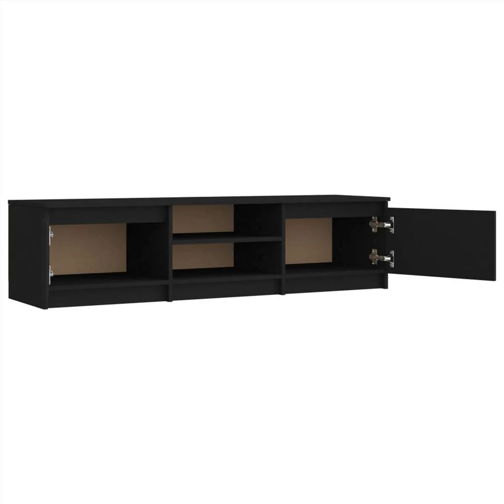 TV Cabinet Black 140x40x35.5 Cm Chipboard 6 TV Cabinet Black 140x40x35.5 Cm Chipboard - Image 6