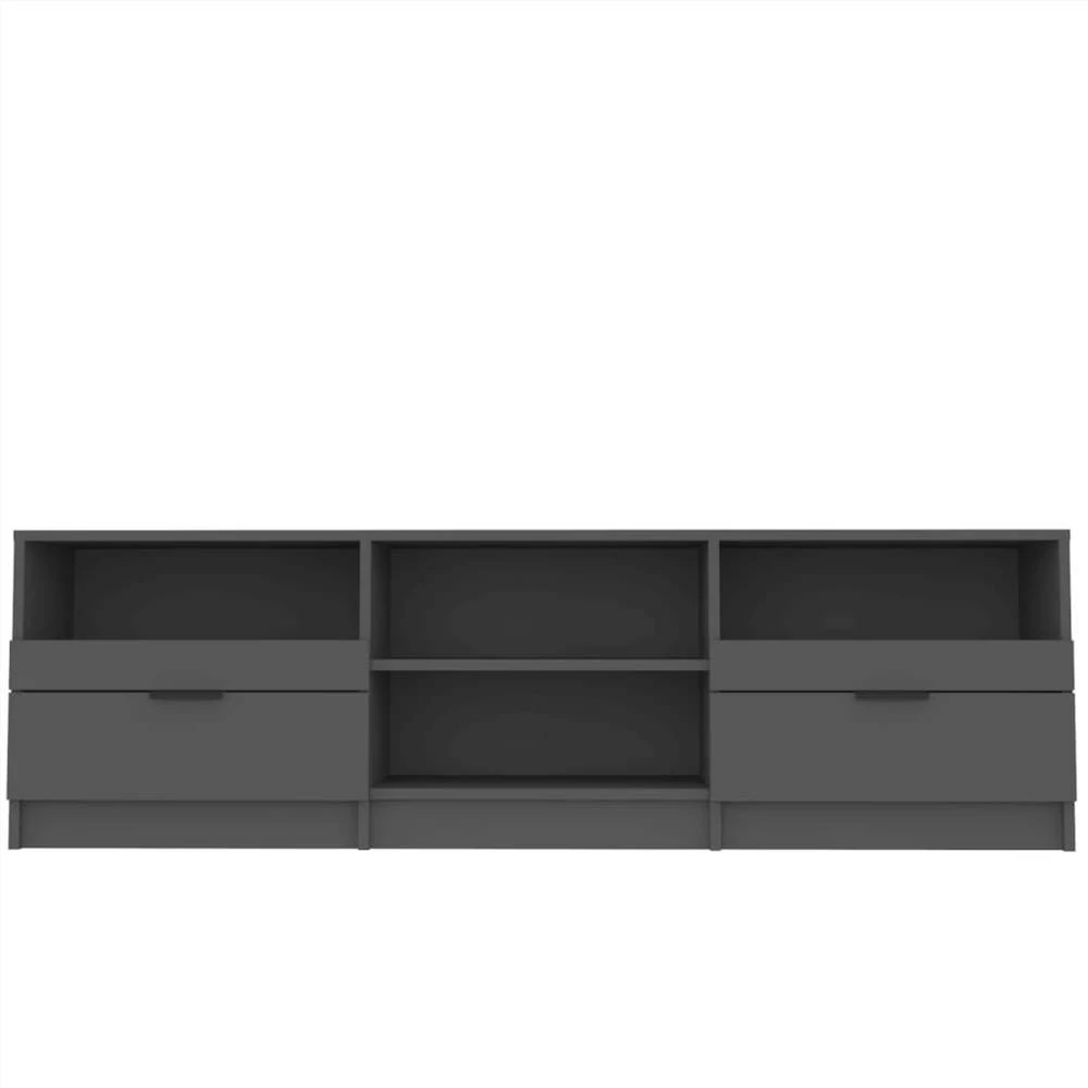 TV Cabinet Black 150x33.5x45 Cm Engineered Wood 4 TV Cabinet Black 150x33.5x45 Cm Engineered Wood - Image 4