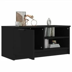 TV Cabinet Black 80x35x36.5 Cm Engineered Wood -NEWTRAL Sales Shop TV Cabinet Black 80x35x36 5 cm Engineered Wood 513366 3