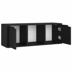 TV Cabinet Black 88.5x27.5x30.5 Cm Chipboard 11 TV Cabinet Black 88.5x27.5x30.5 Cm Chipboard -NEWTRAL Sales Shop TV Cabinet Black 88 5x27 5x30 5 cm Chipboard 482218 5