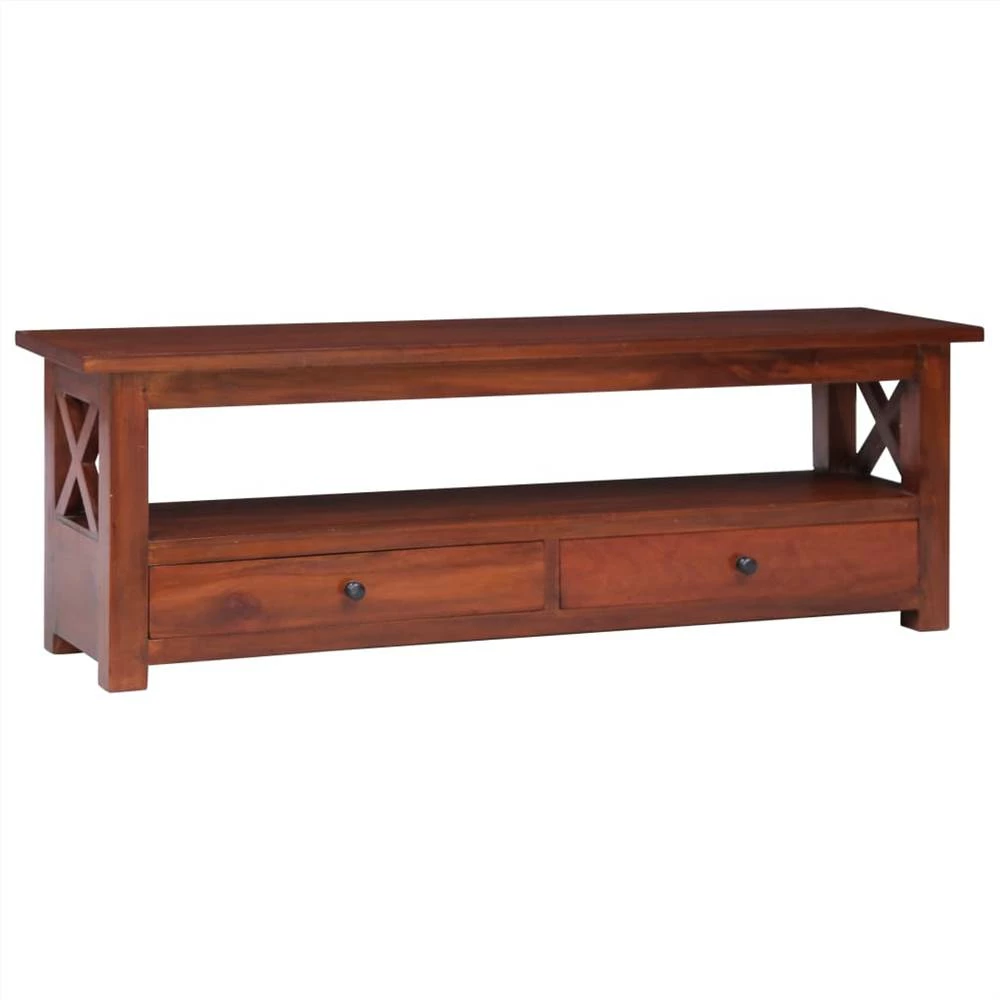 TV Cabinet Brown 120x30x40 Cm Solid Mahogany Wood 1 TV Cabinet Brown 120x30x40 Cm Solid Mahogany Wood