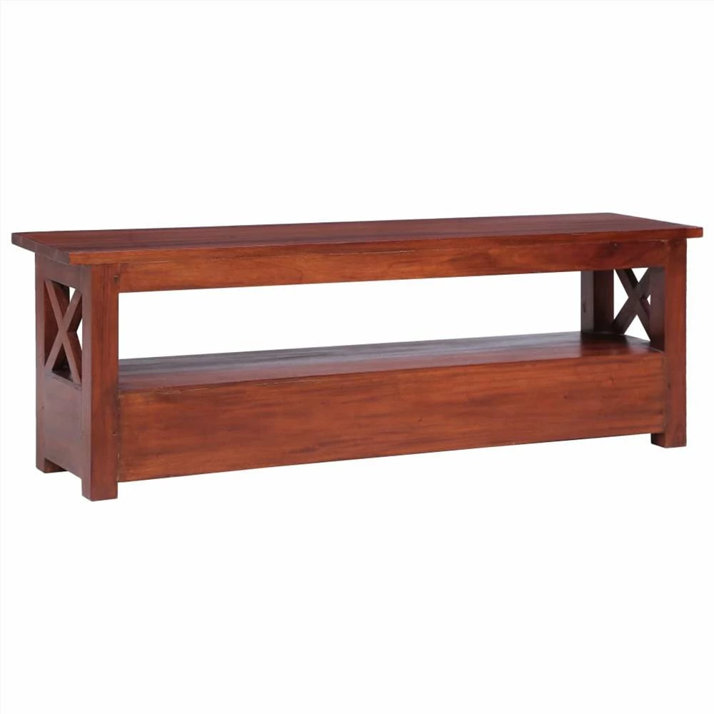 TV Cabinet Brown 120x30x40 Cm Solid Mahogany Wood 5 TV Cabinet Brown 120x30x40 Cm Solid Mahogany Wood - Image 5