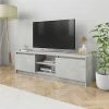 TV Cabinet Concrete Grey 120x30x35.5 Cm Chipboard