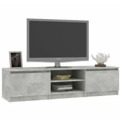 TV Cabinet Concrete Grey 140x40x35.5 Cm Chipboard 8 TV Cabinet Concrete Grey 140x40x35.5 Cm Chipboard -NEWTRAL Sales Shop TV Cabinet Concrete Grey 140x40x35 5 cm Chipboard 458025 2