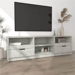 TV Cabinet Concrete Grey 150x33.5x45 Cm Engineered Wood -NEWTRAL Sales Shop TV Cabinet Concrete Grey 150x33 5x45 cm Engineered Wood 514535 2