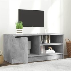 TV Cabinet Concrete Grey 80x35x36.5 Cm Engineered Wood -NEWTRAL Sales Shop TV Cabinet Concrete Grey 80x35x36 5 cm Engineered Wood 513631 2