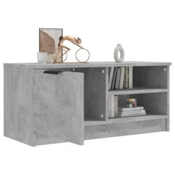 TV Cabinet Concrete Grey 80x35x36.5 Cm Engineered Wood -NEWTRAL Sales Shop TV Cabinet Concrete Grey 80x35x36 5 cm Engineered Wood 513631 3