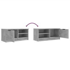 TV Cabinet Concrete Grey 80x35x36.5 Cm Engineered Wood -NEWTRAL Sales Shop TV Cabinet Concrete Grey 80x35x36 5 cm Engineered Wood 513631 7