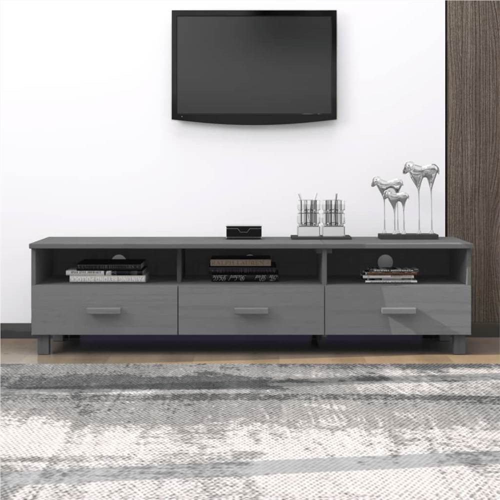 TV Cabinet Dark Grey 158x40x40 cm Solid Wood Pine TV Cabinet Dark Grey 158x40x40 Cm Solid Wood Pine -NEWTRAL Sales Shop TV Cabinet Dark Grey 158x40x40 cm Solid Wood Pine 503628 0