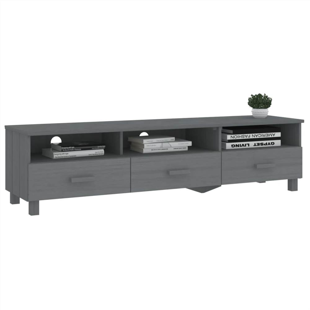 TV Cabinet Dark Grey 158x40x40 cm Solid Wood Pine TV Cabinet Dark Grey 158x40x40 Cm Solid Wood Pine -NEWTRAL Sales Shop TV Cabinet Dark Grey 158x40x40 cm Solid Wood Pine 503628 2