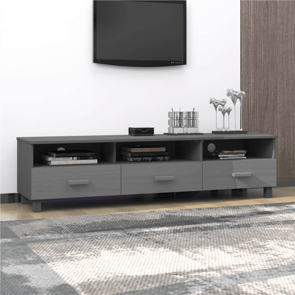 TV Cabinet Dark Grey 158x40x40 cm Solid Wood Pine TV Cabinet Dark Grey 158x40x40 Cm Solid Wood Pine -NEWTRAL Sales Shop TV Cabinet Dark Grey 158x40x40 cm Solid Wood Pine 503628 3