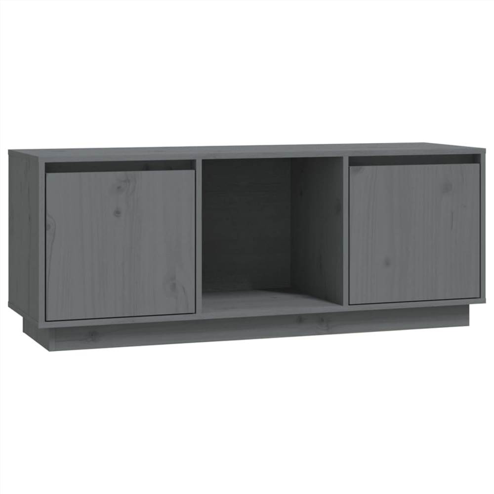 TV Cabinet Grey 110.5x35x44 cm Solid Wood Pine TV Cabinet Grey 110.5x35x44 Cm Solid Wood Pine -NEWTRAL Sales Shop TV Cabinet Grey 110 5x35x44 cm Solid Wood Pine 516771 1