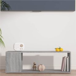 TV Cabinet Grey Sonoma 100x24x32 Cm Engineered Wood -NEWTRAL Sales Shop TV Cabinet Grey Sonoma 100x24x32 cm Engineered Wood 514552 2