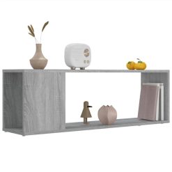 TV Cabinet Grey Sonoma 100x24x32 Cm Engineered Wood -NEWTRAL Sales Shop TV Cabinet Grey Sonoma 100x24x32 cm Engineered Wood 514552 3
