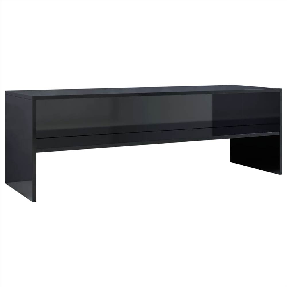 TV Cabinet High Gloss Black 120x40x40 cm Chipboard TV Cabinet High Gloss Black 120x40x40 Cm Chipboard -NEWTRAL Sales Shop TV Cabinet High Gloss Black 120x40x40 cm Chipboard 441935 1