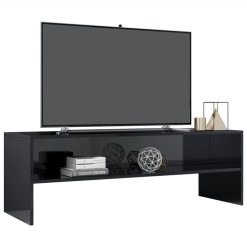 TV Cabinet High Gloss Black 120x40x40 Cm Chipboard 2 TV Cabinet High Gloss Black 120x40x40 Cm Chipboard -NEWTRAL Sales Shop TV Cabinet High Gloss Black 120x40x40 cm Chipboard 441935 2